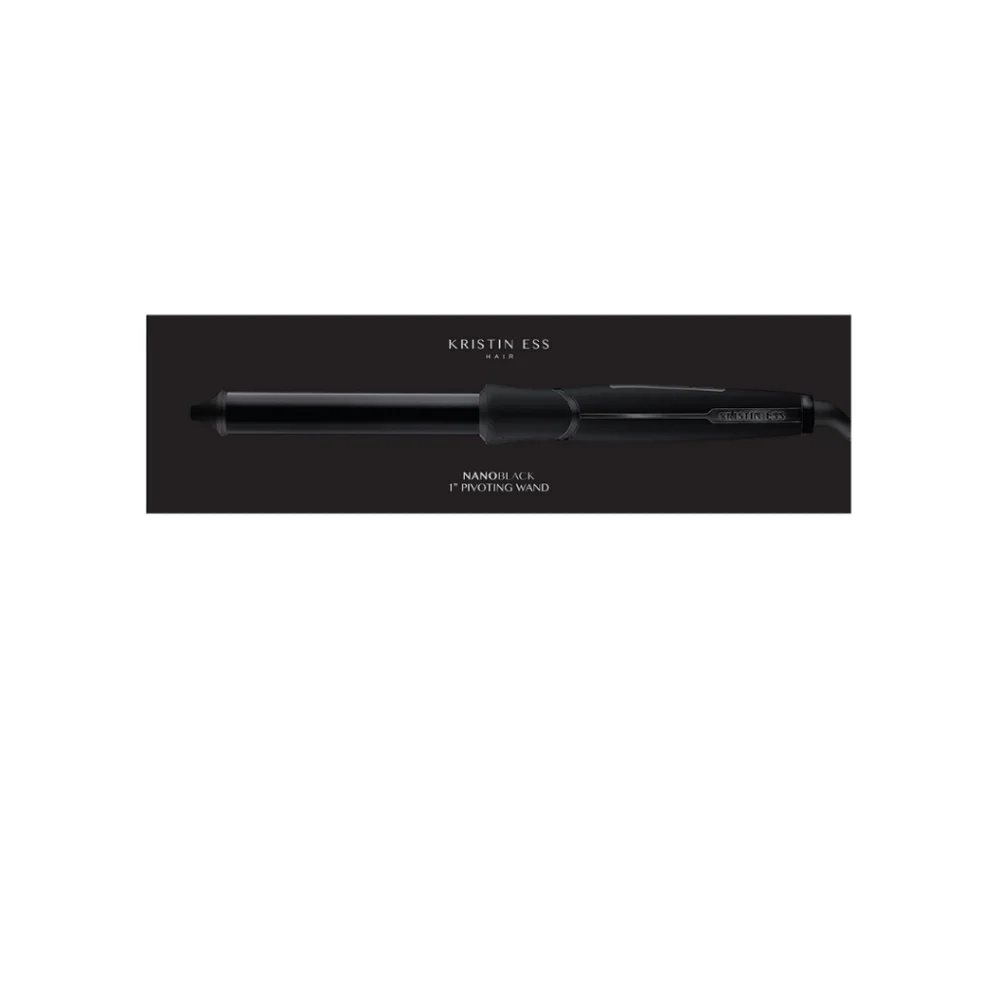 Kristin Ess Hair Nano Black 1" Pivoting Curling Wand - Picture 6 of 9